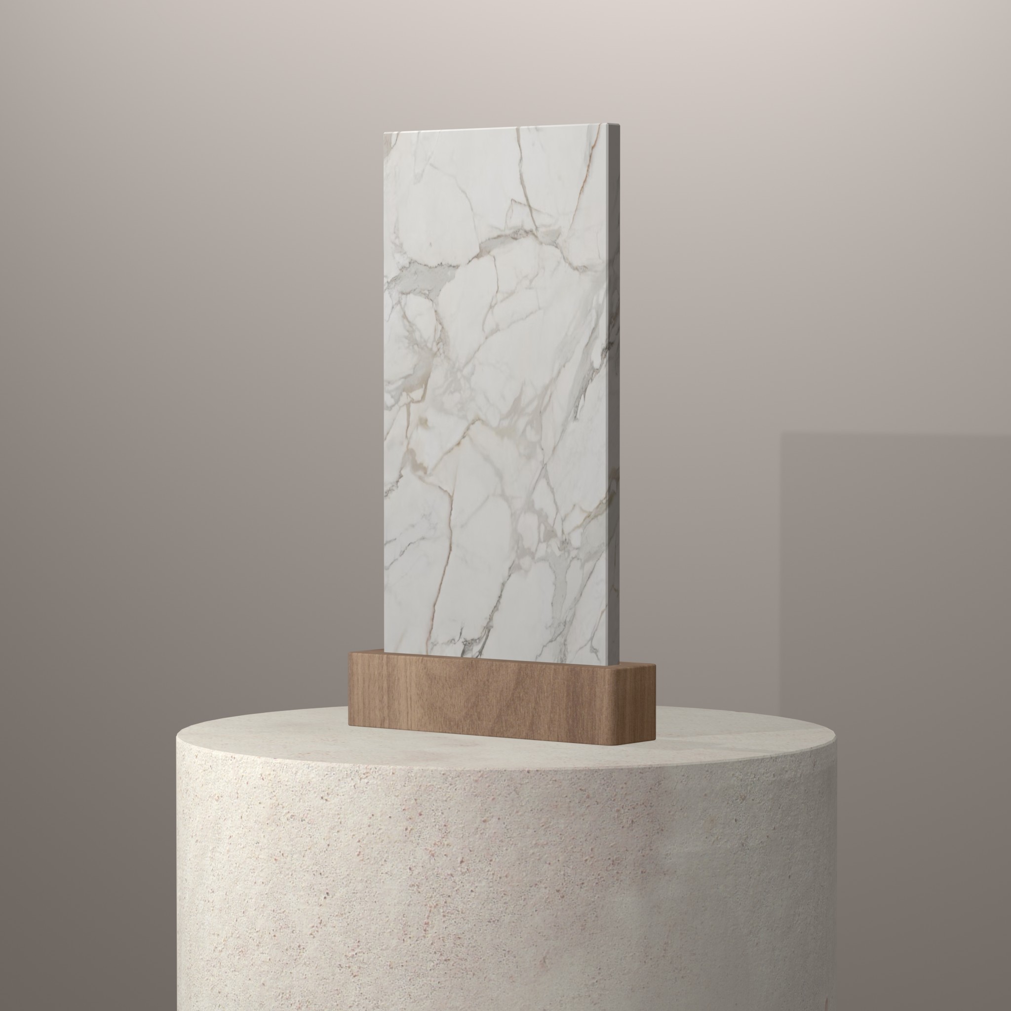 Rendu 3D du coloris Morpheus sur piédestal