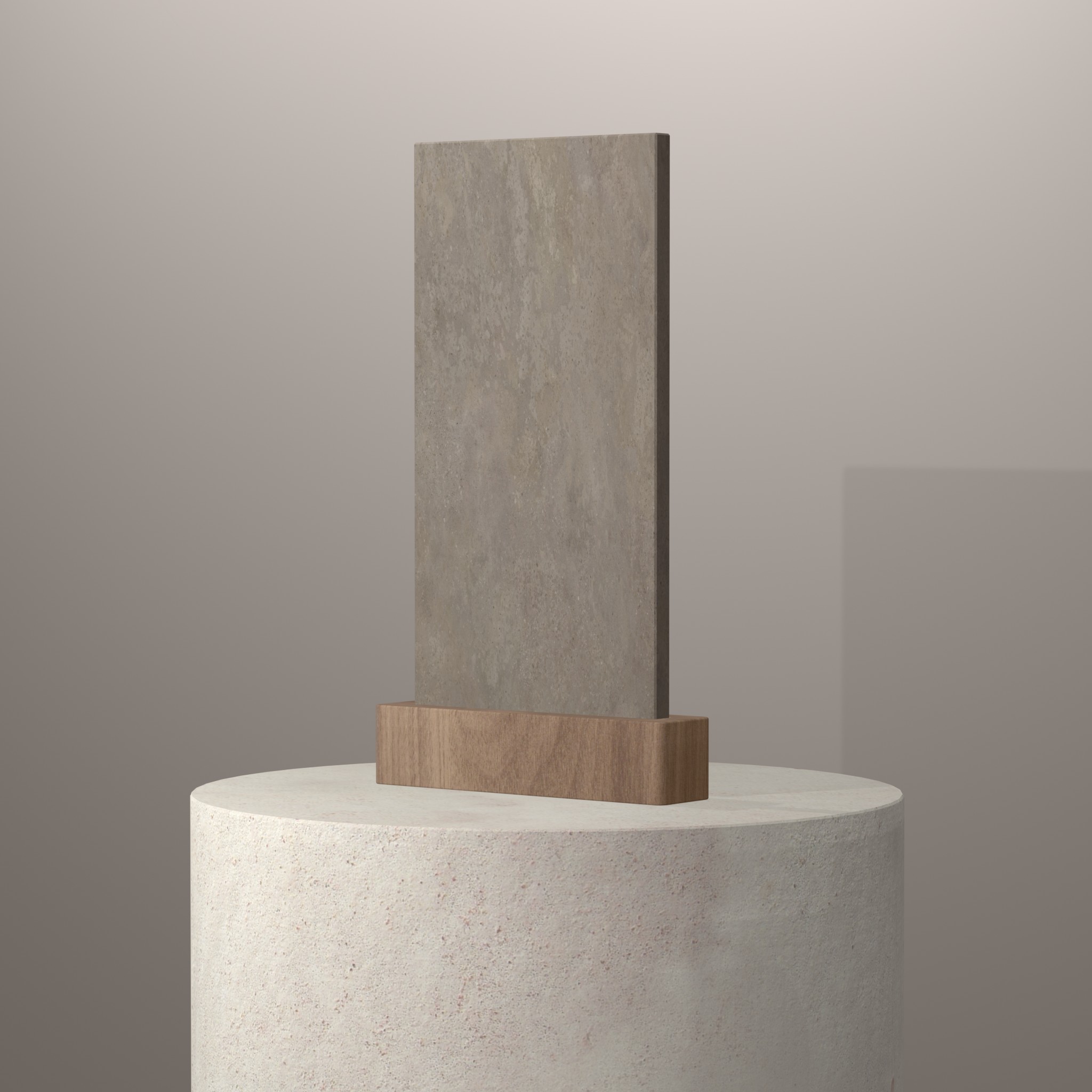 Rendu 3D du coloris Artisan sur piédestal