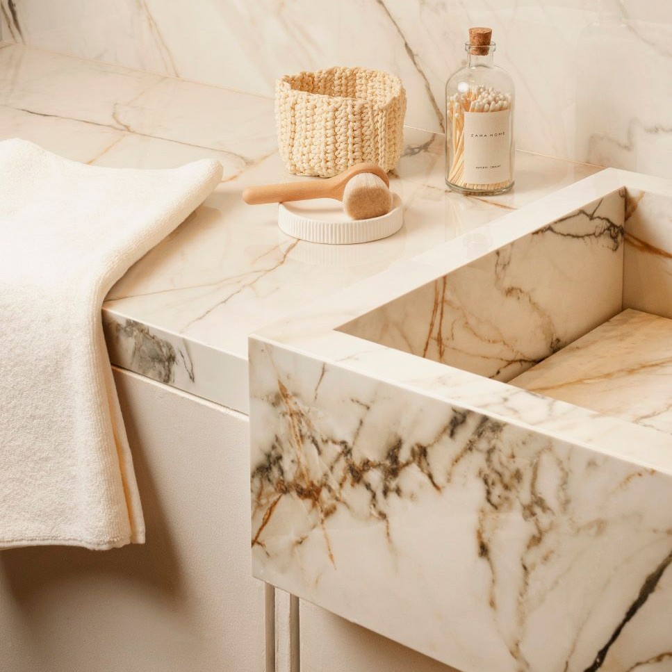 Réalisation n°4 du plan de travail Calacatta Luxe