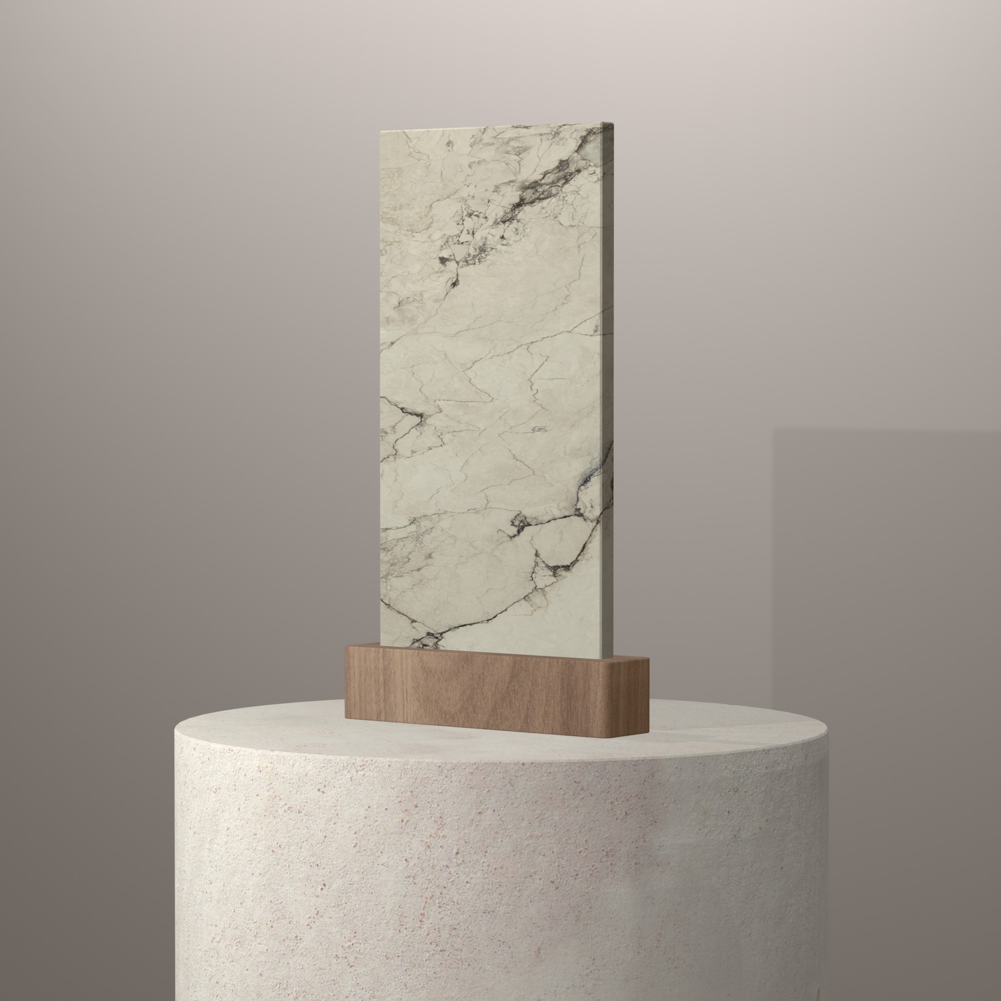 Rendu 3D du coloris Colorado Dunes sur piédestal