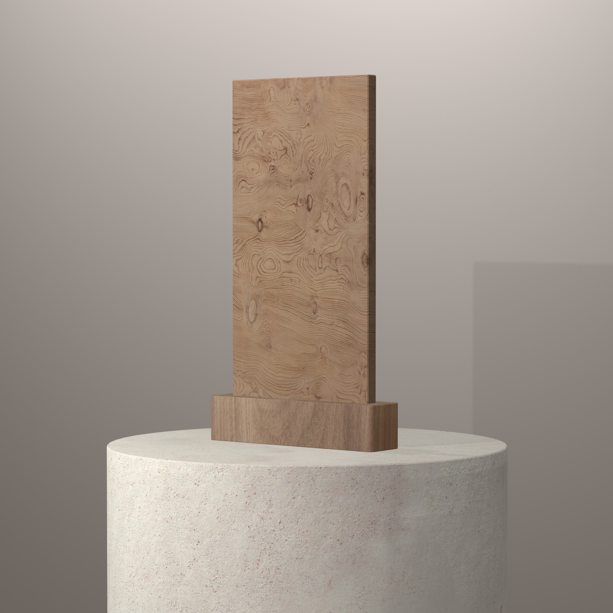 Rendu 3D du coloris La Boheme B01 sur piédestal