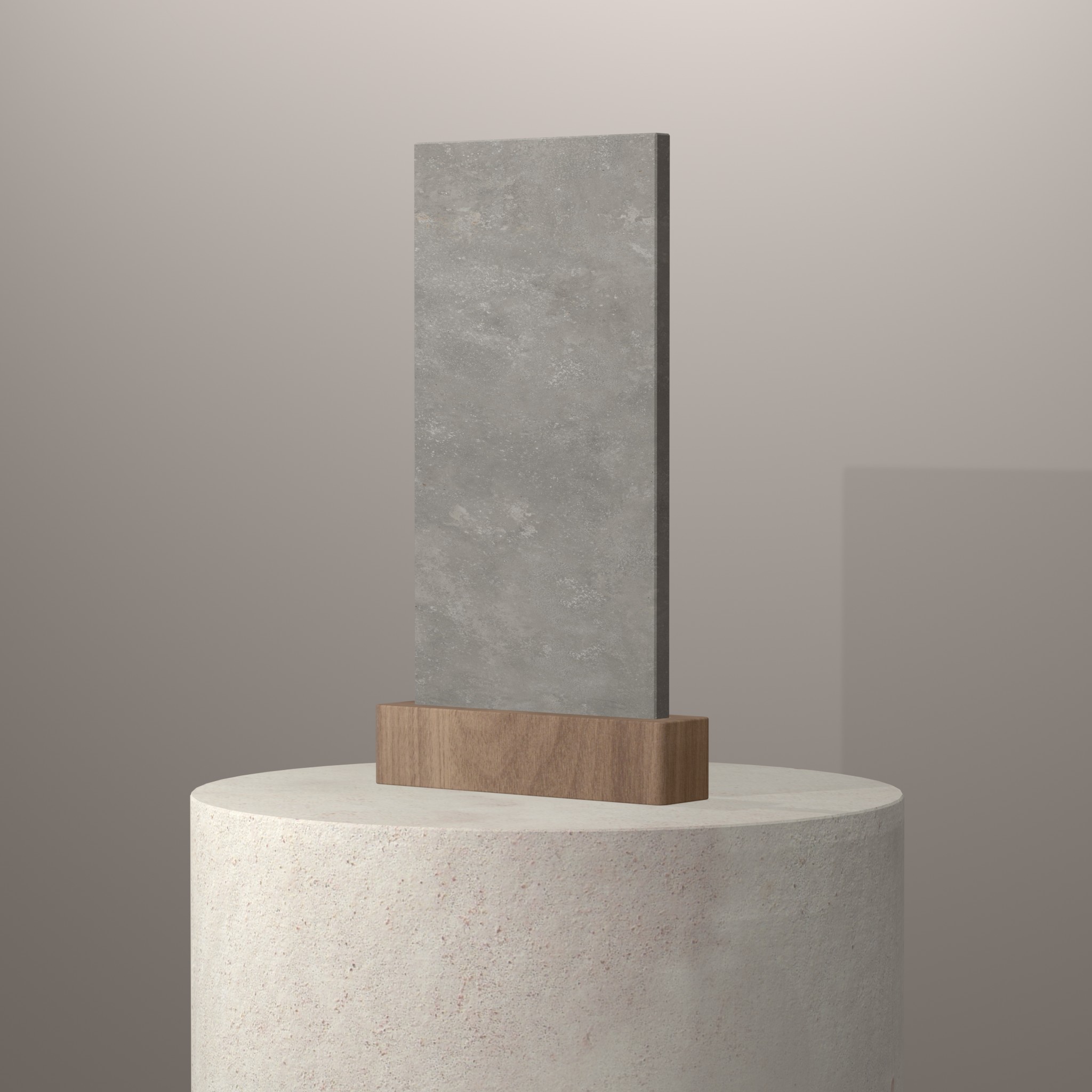 Rendu 3D du coloris New York NY sur piédestal