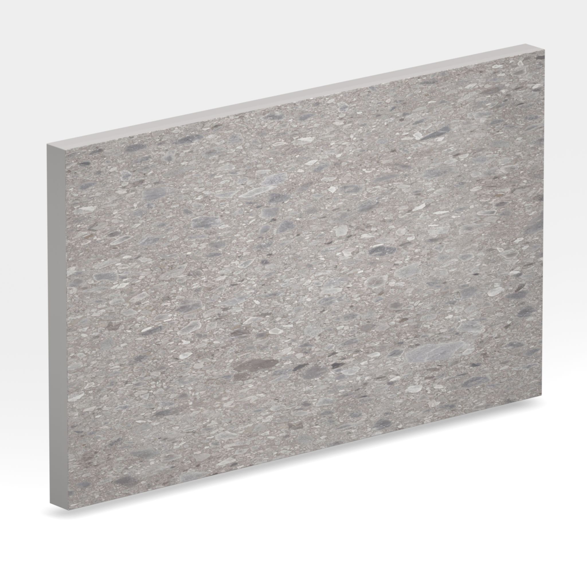 Rendu 3D de la tranche du coloris Terrazzo Ceppo