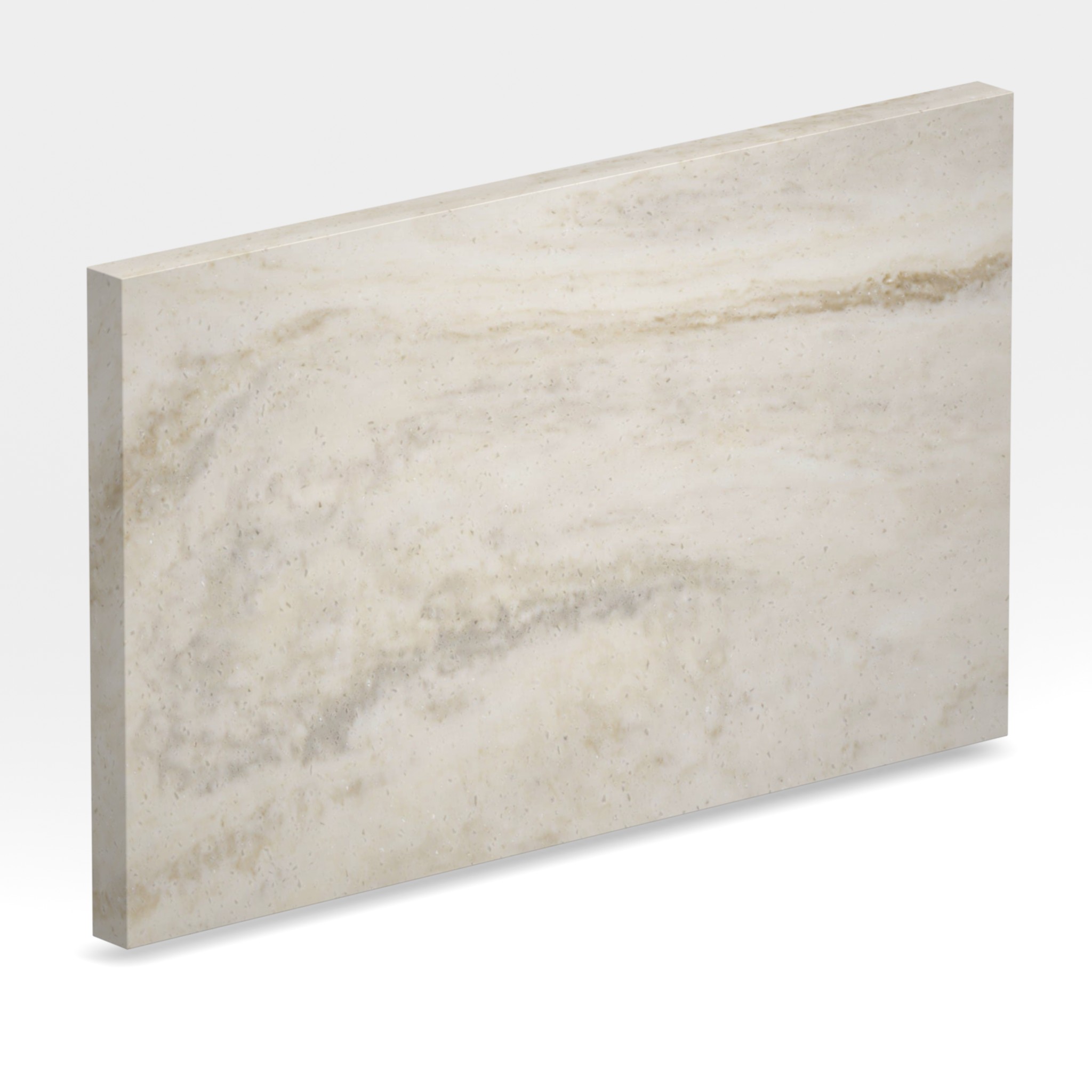 Rendu 3D de la tranche du coloris Carrara Crema
