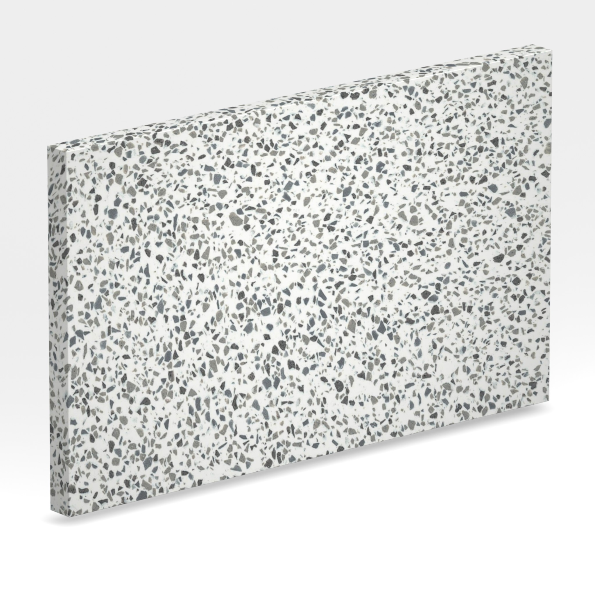 Rendu 3D de la tranche du coloris Domino Terrazzo