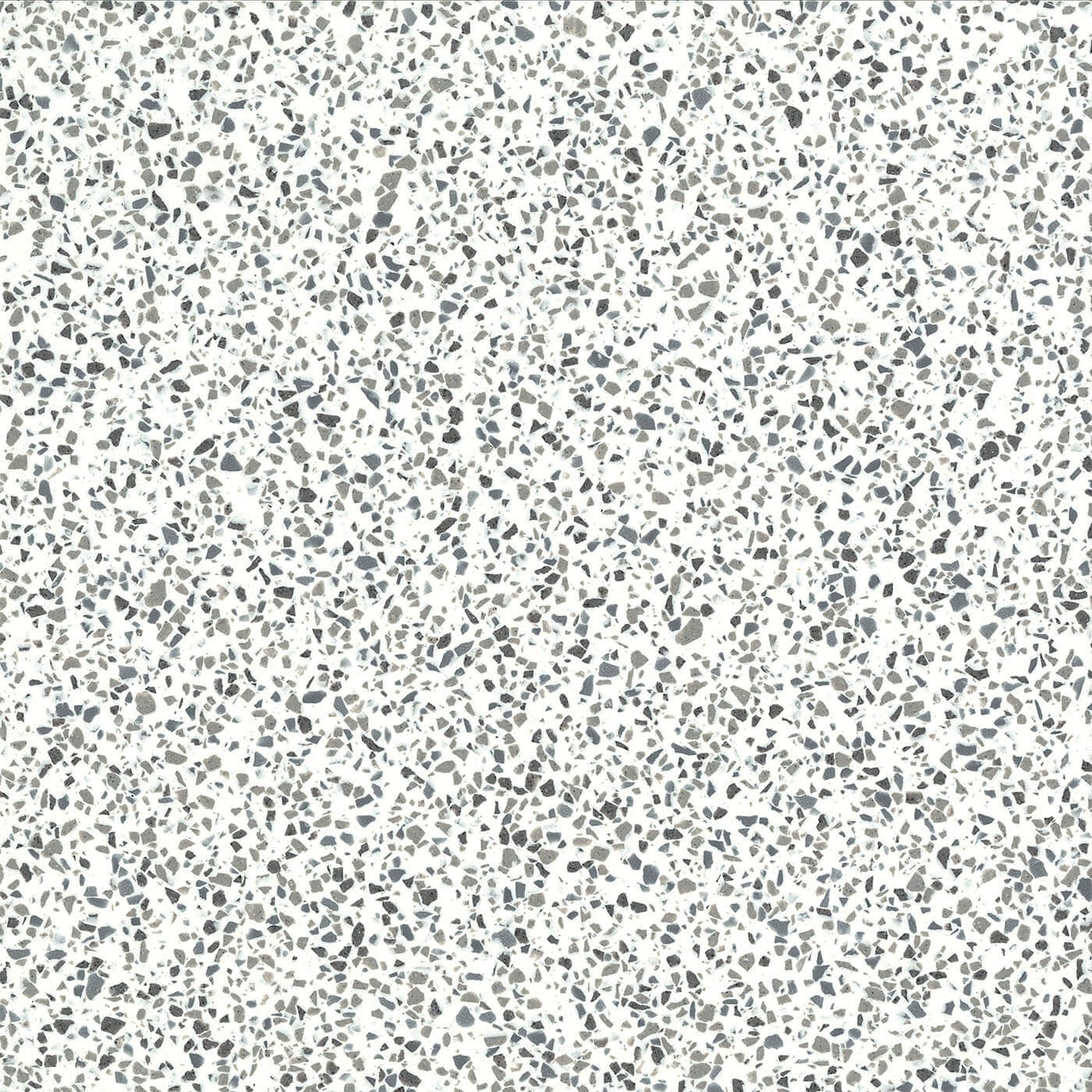 Épaisseur et finition de tranche du coloris Domino Terrazzo
