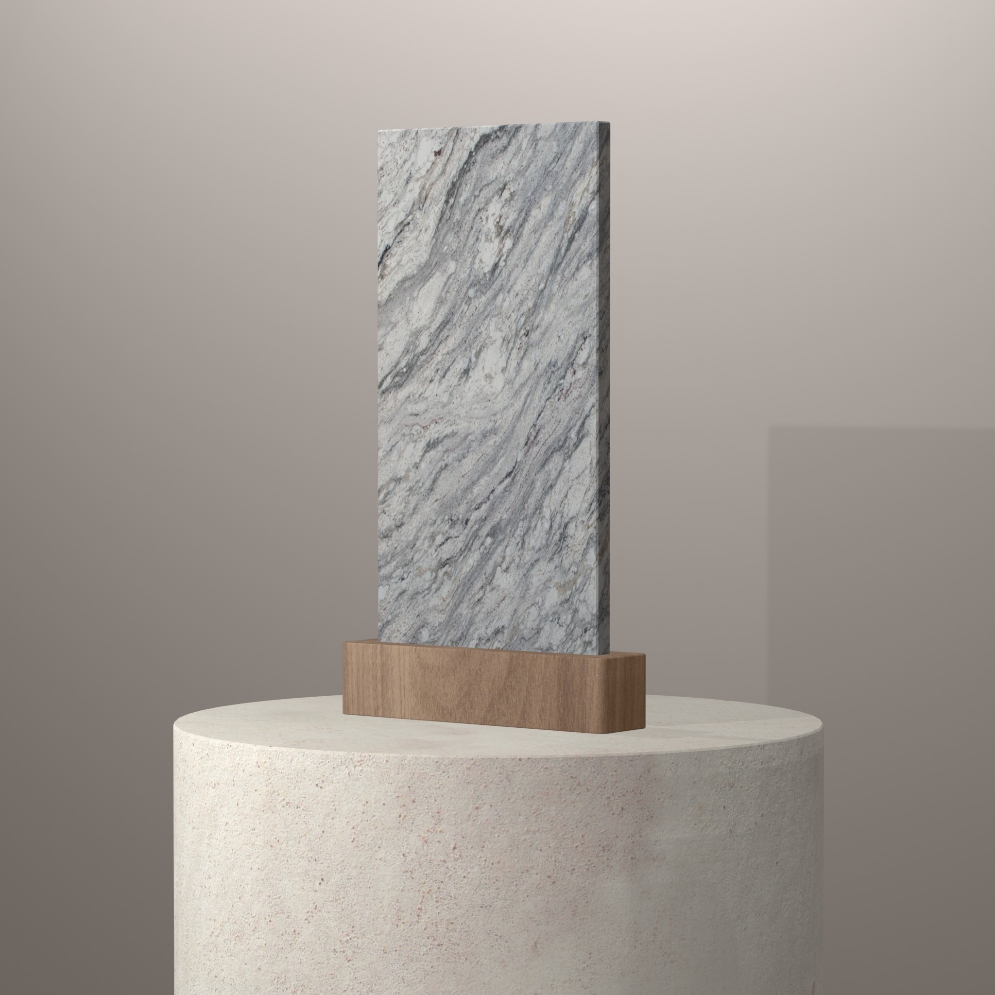 Rendu 3D du coloris Sant Angelo sur piédestal