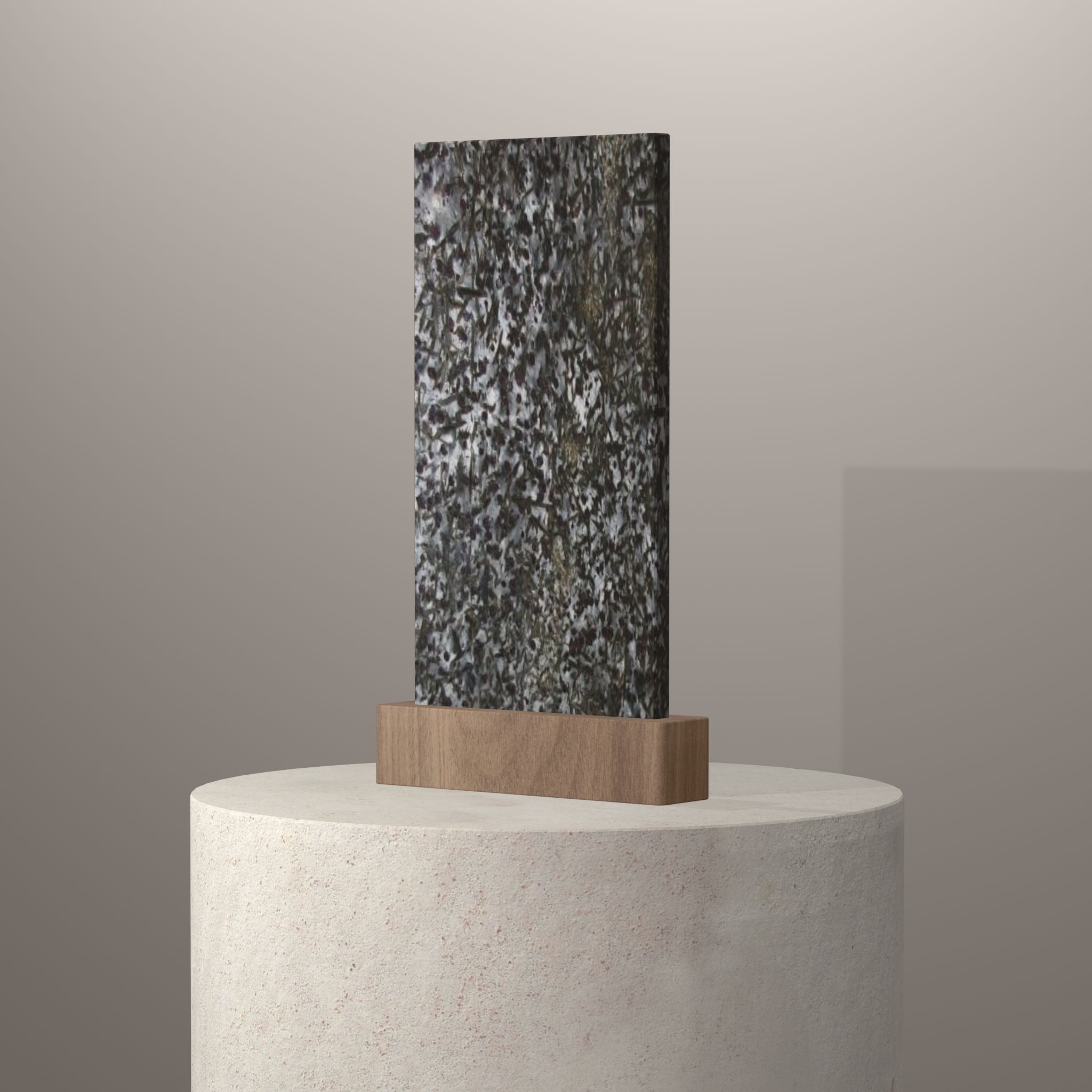 Rendu 3D du coloris Meteoro sur piédestal