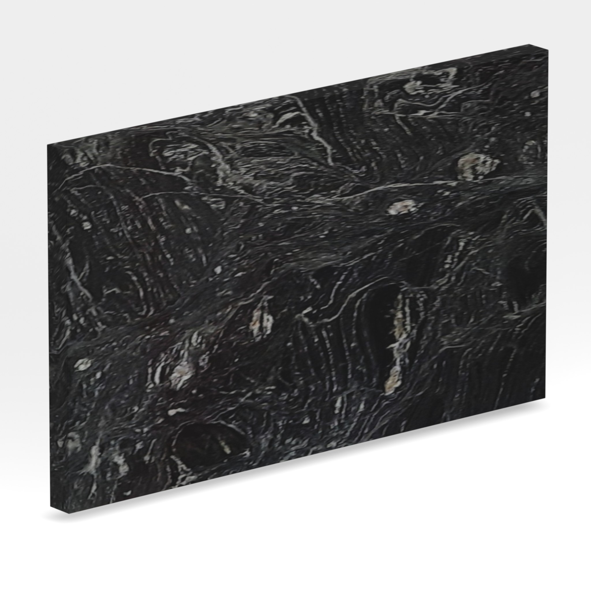 Rendu 3D de la tranche du coloris Noir Caos