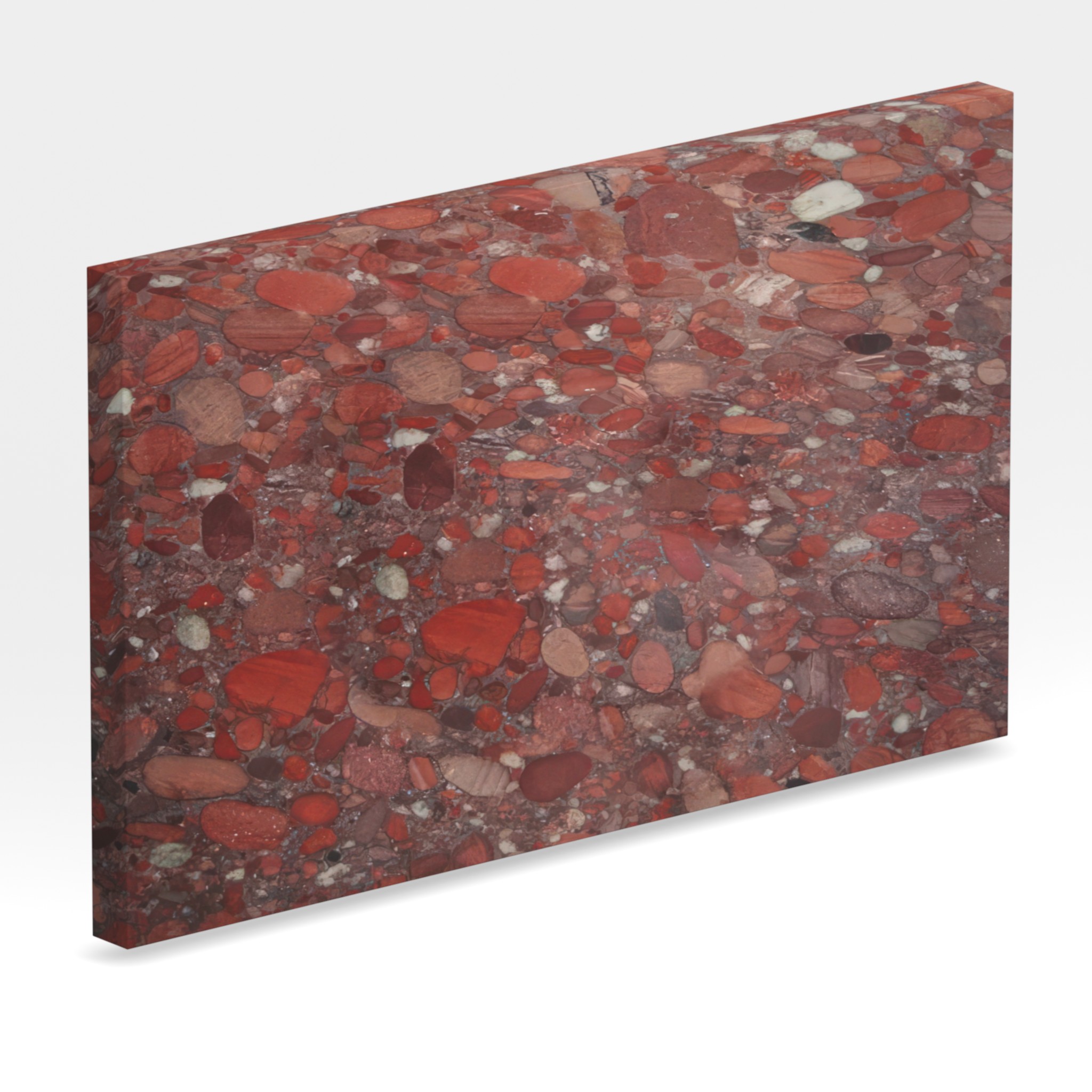 Rendu 3D de la tranche du coloris Marinace Red