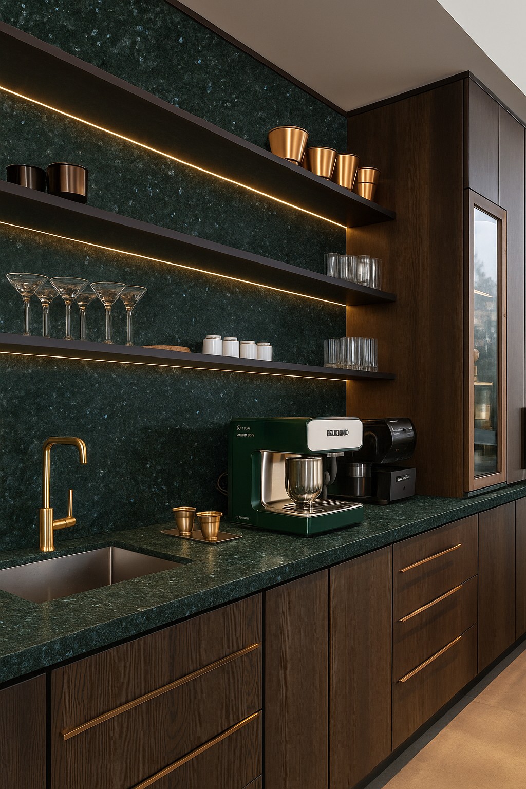 Réalisation n°1 du plan de travail Vert Labrador