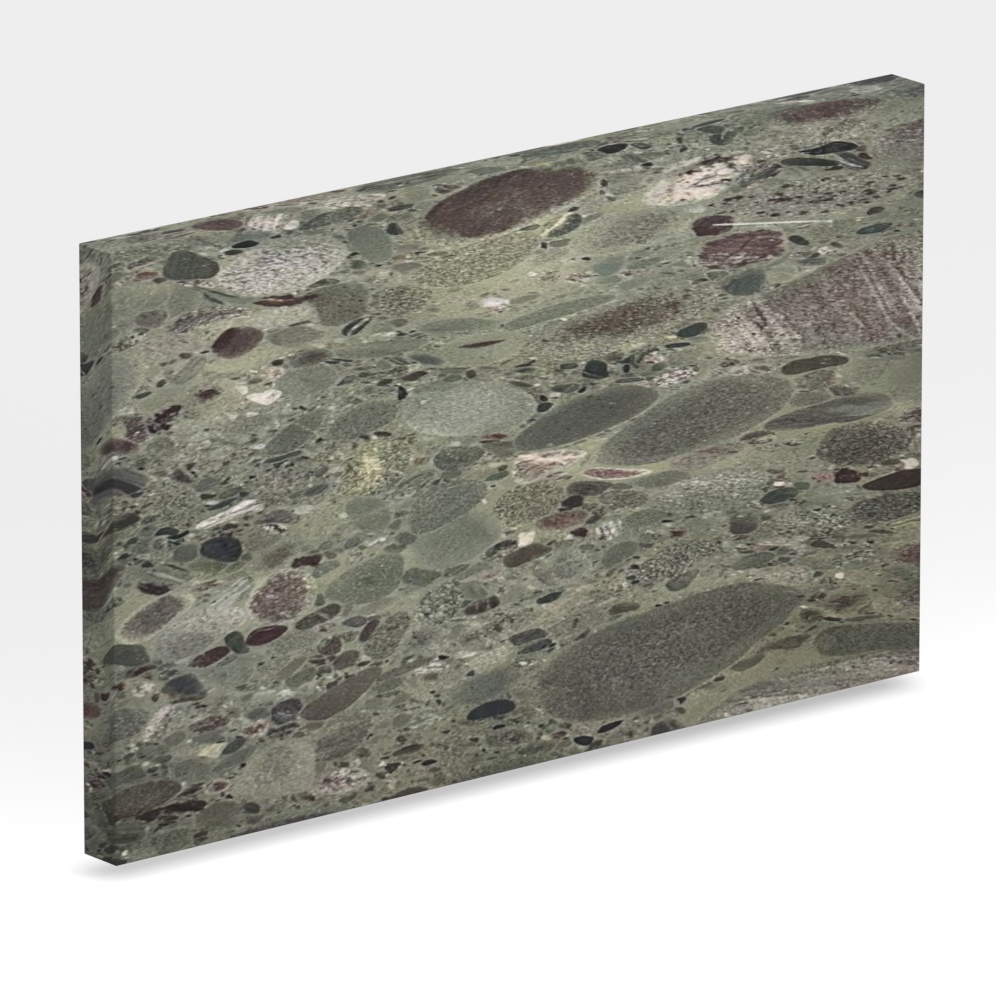 Rendu 3D de la tranche du coloris Vert Twister