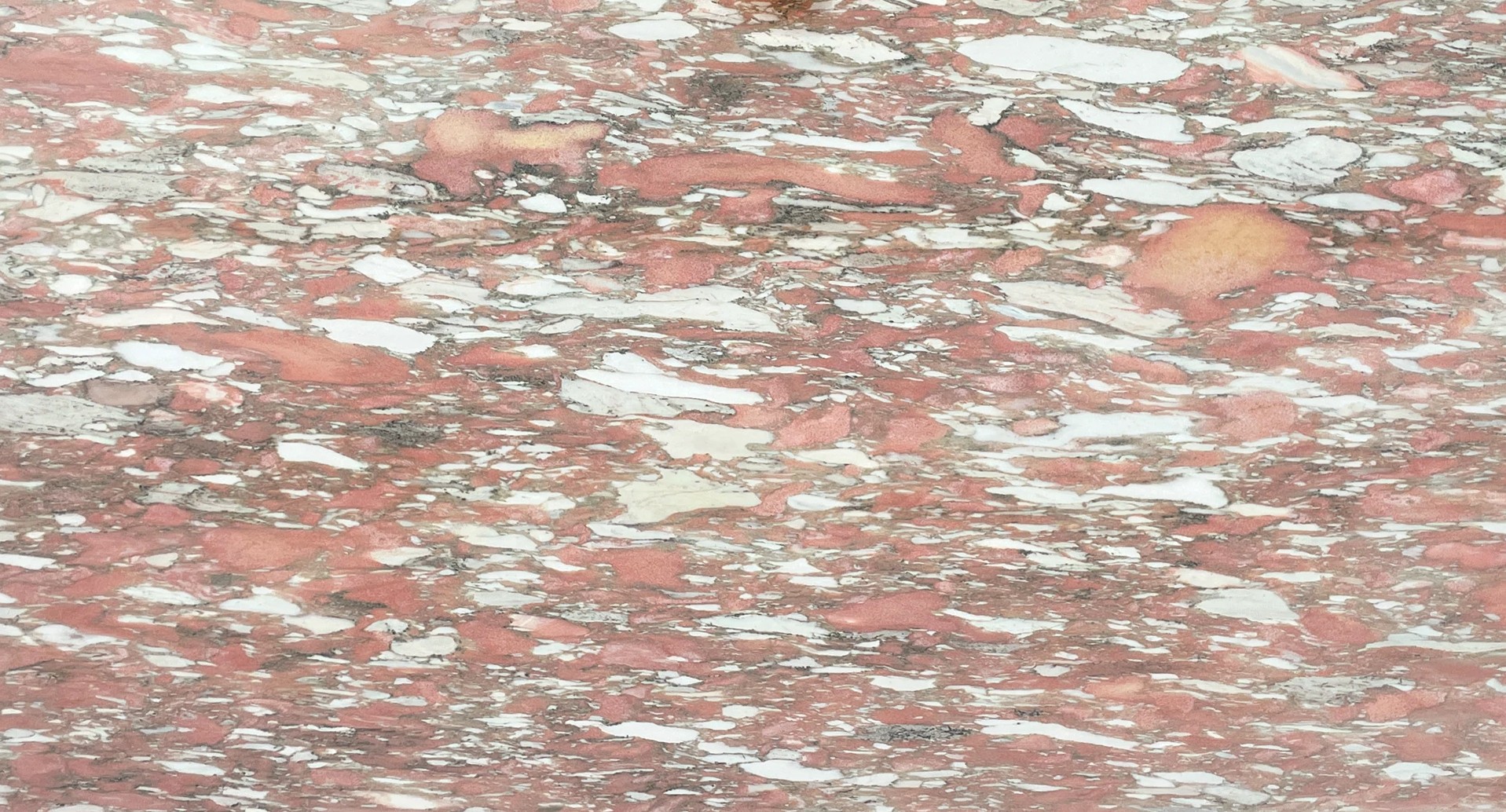 Épaisseur et finition de tranche du coloris Rose Bescato