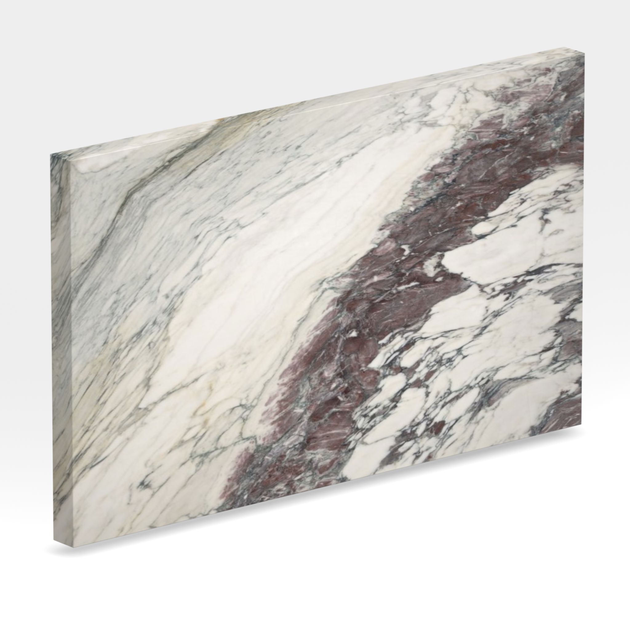 Rendu 3D de la tranche du coloris Breccia Capraia