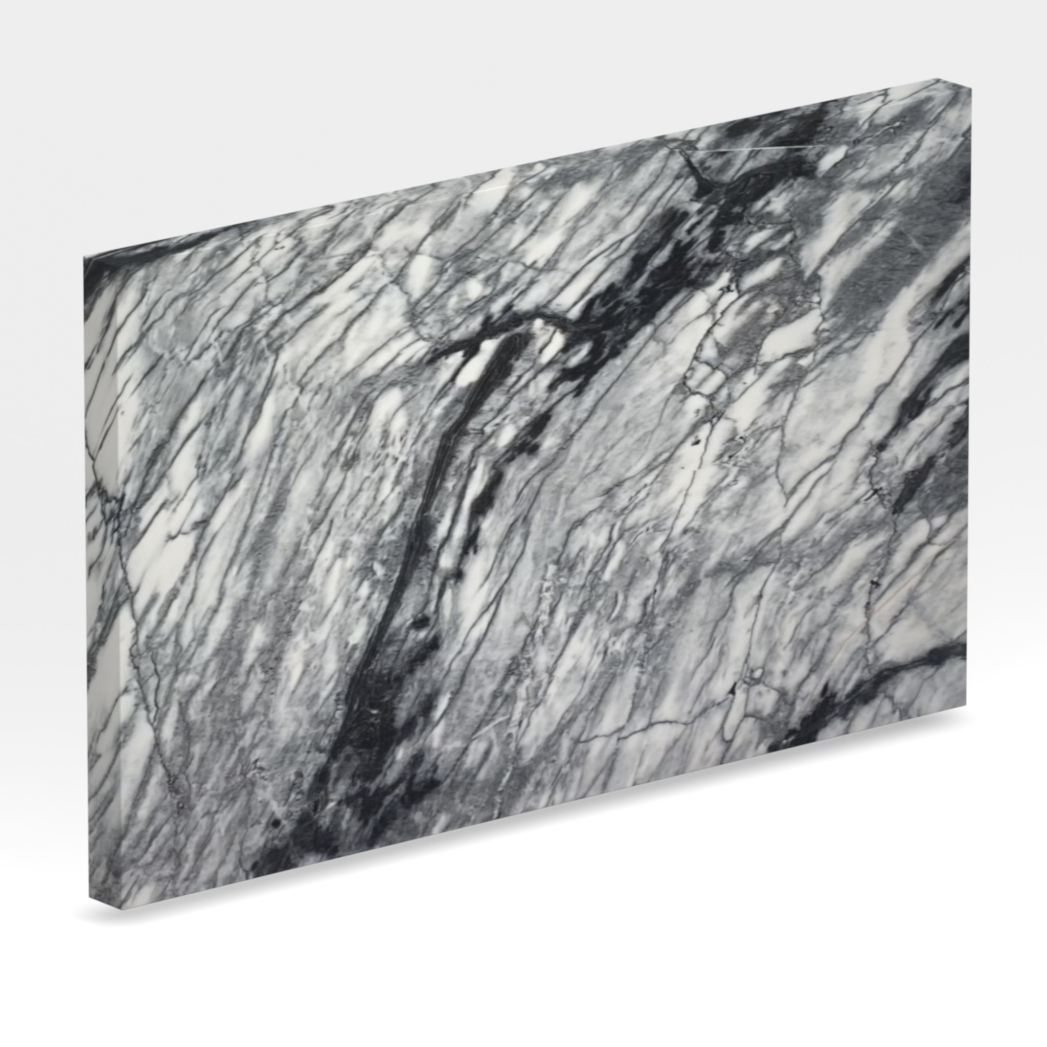 Rendu 3D de la tranche du coloris Calacatta Black