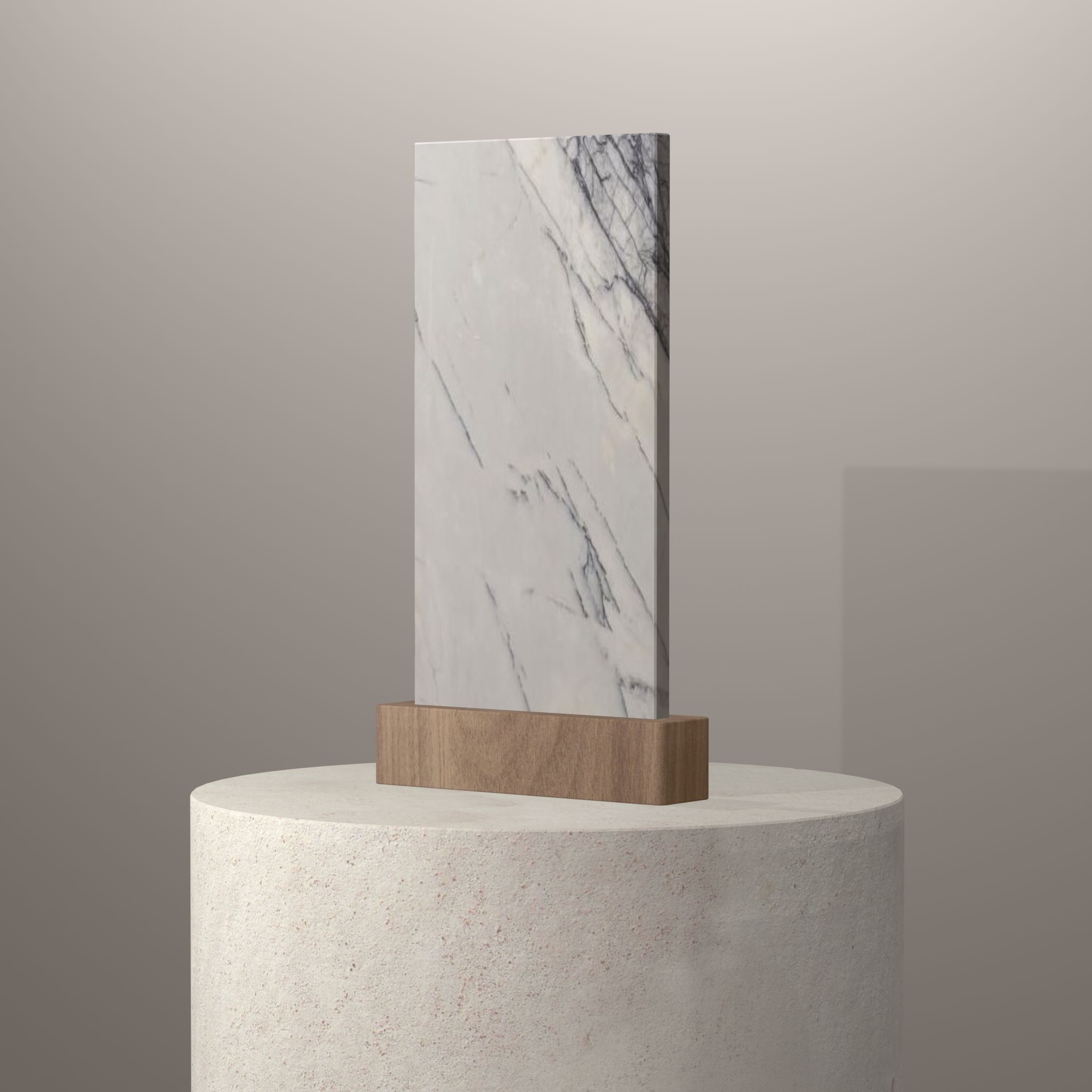 Rendu 3D du coloris Lilac sur piédestal