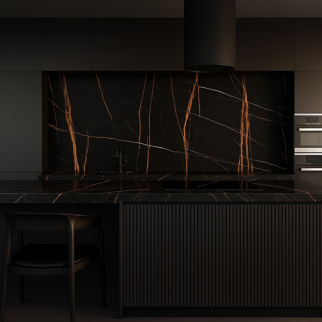 Réalisation n°1 du plan de travail Sahara Noir