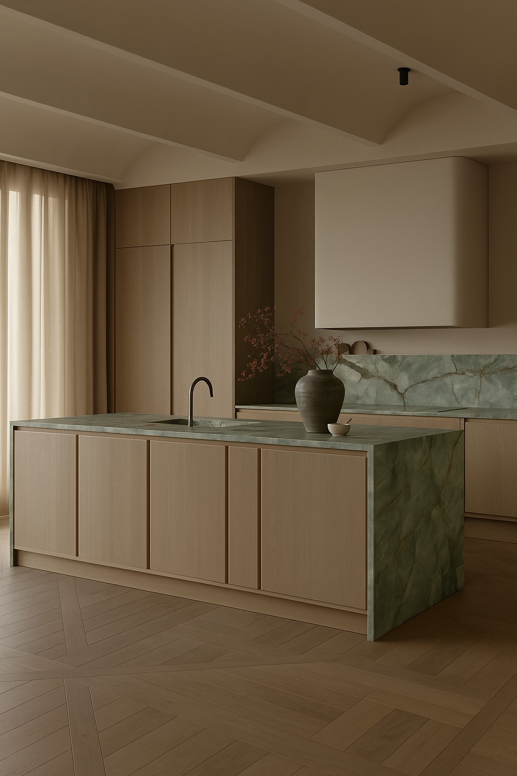 Réalisation n°2 du plan de travail Vert Menthol