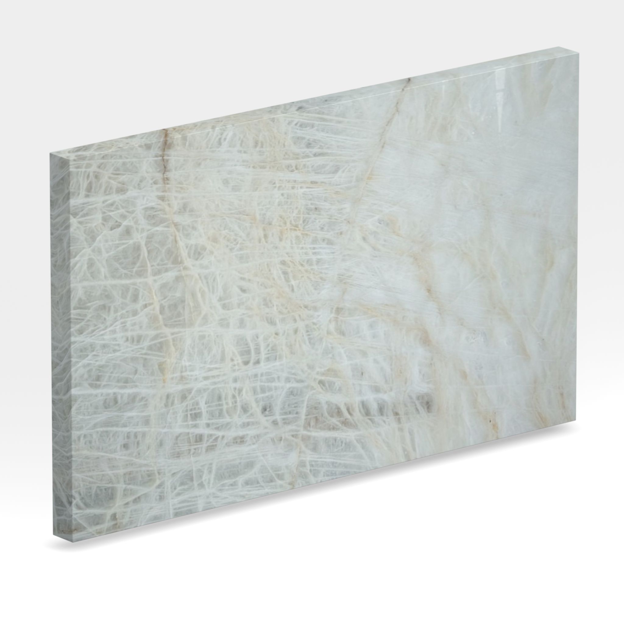 Rendu 3D de la tranche du coloris Cristal White