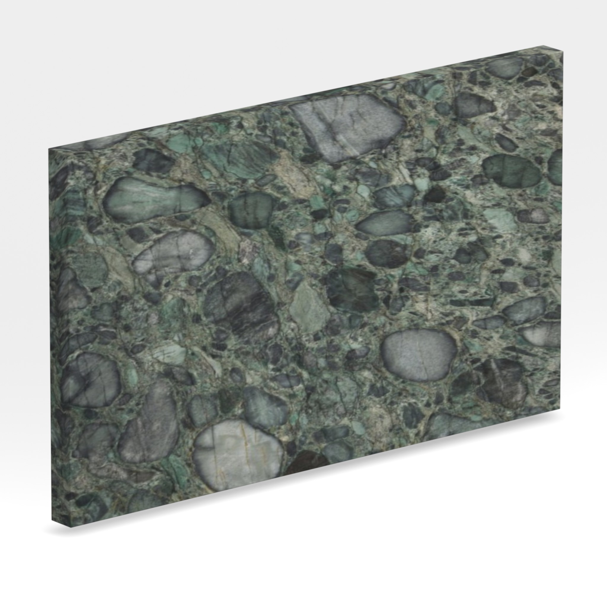 Rendu 3D de la tranche du coloris Emerald Green