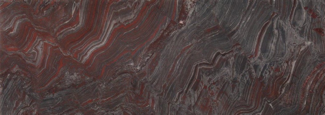 Épaisseur et finition de tranche du coloris Iron Red