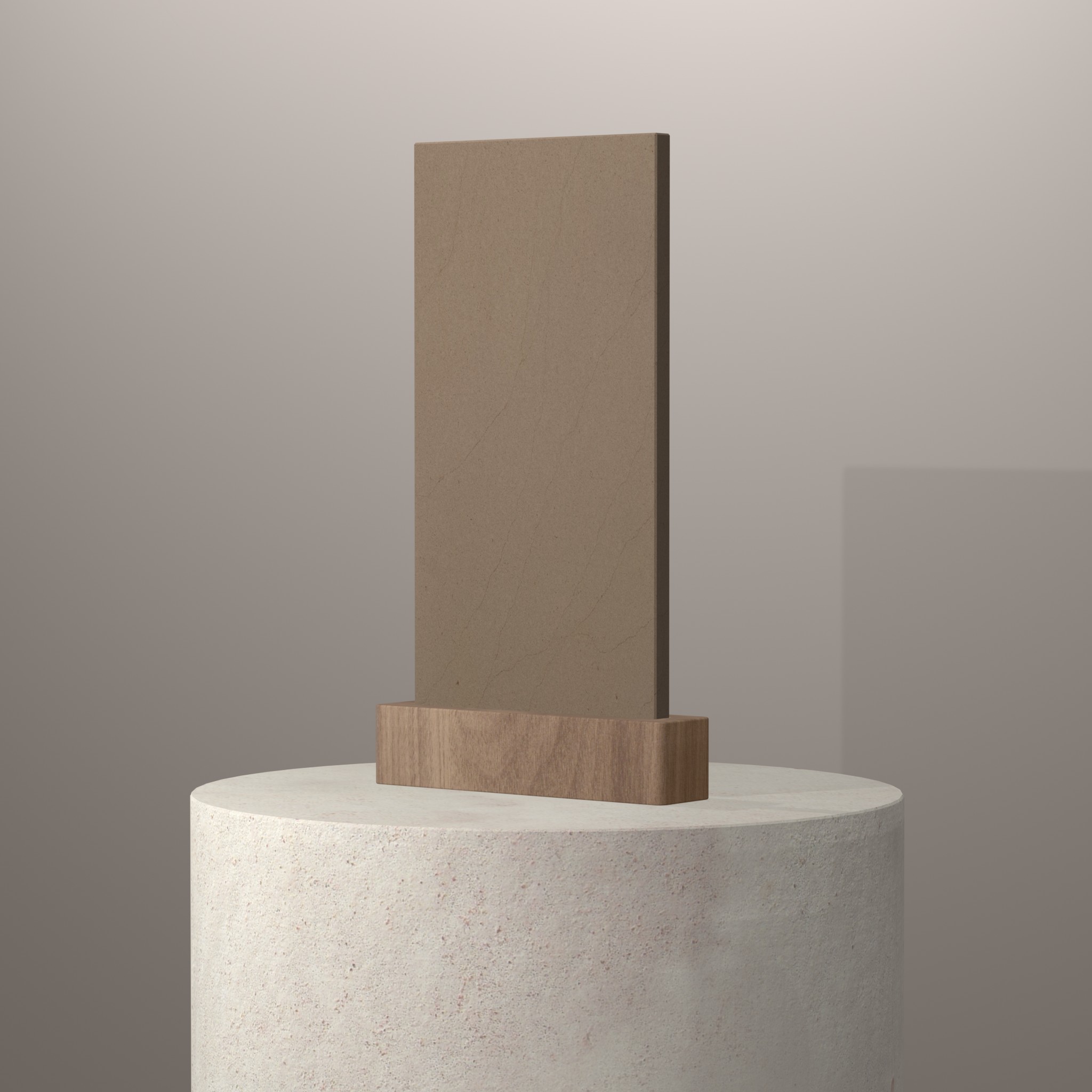 Rendu 3D du coloris Hyperion sur piédestal