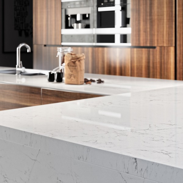 Réalisation n°1 du plan de travail Unique Arabescato