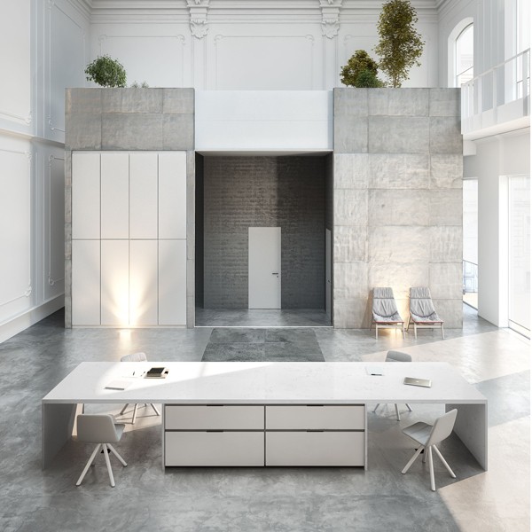 Réalisation n°3 du plan de travail Unique Arabescato