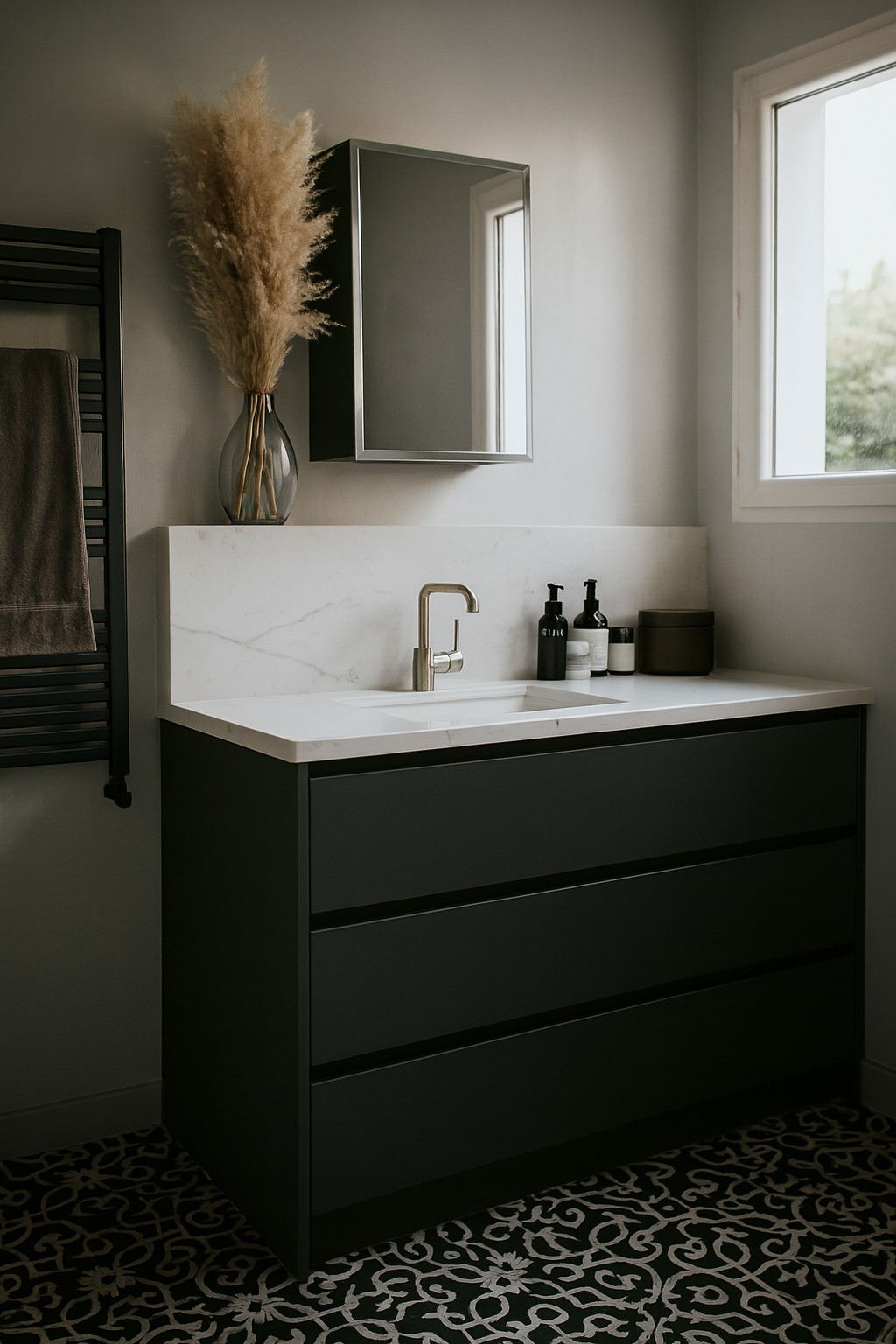 Réalisation n°2 du plan de travail Eternal Statuario