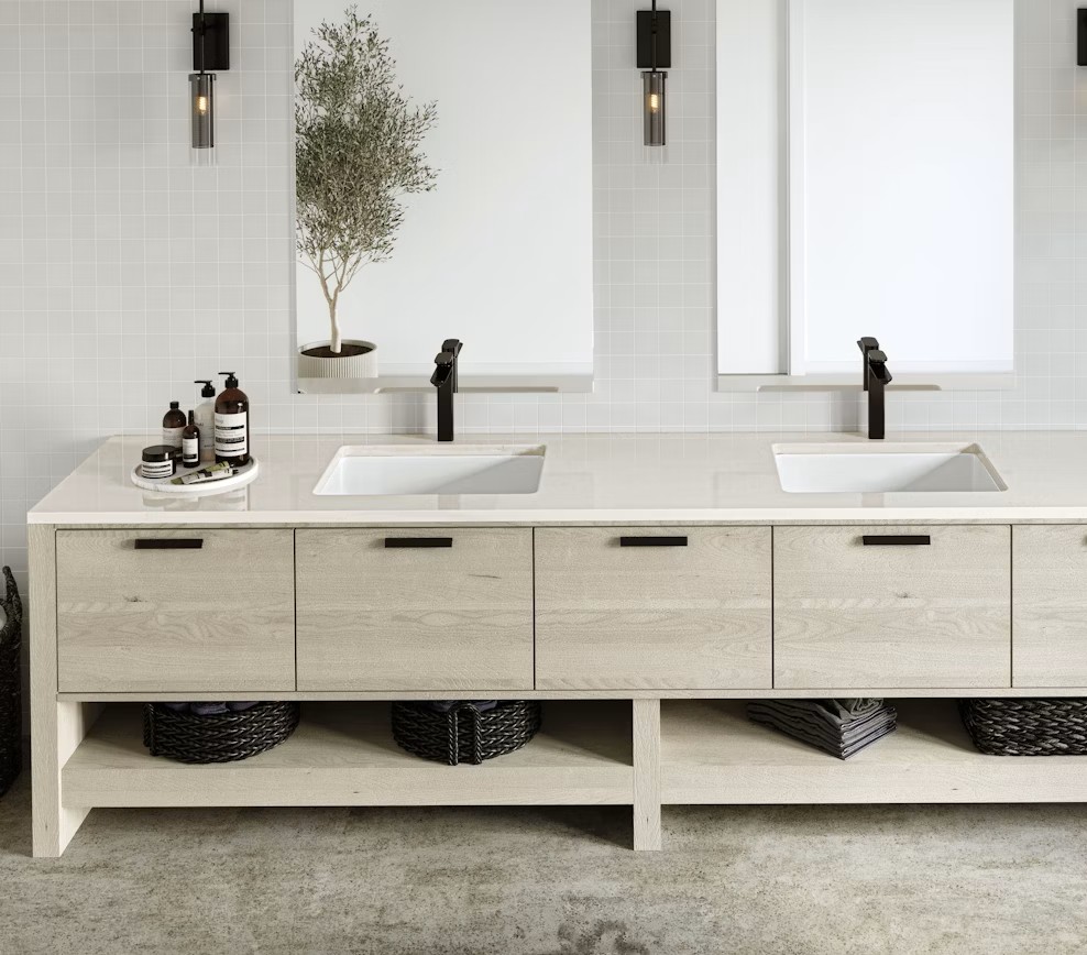 Réalisation n°2 du plan de travail Linen Cream