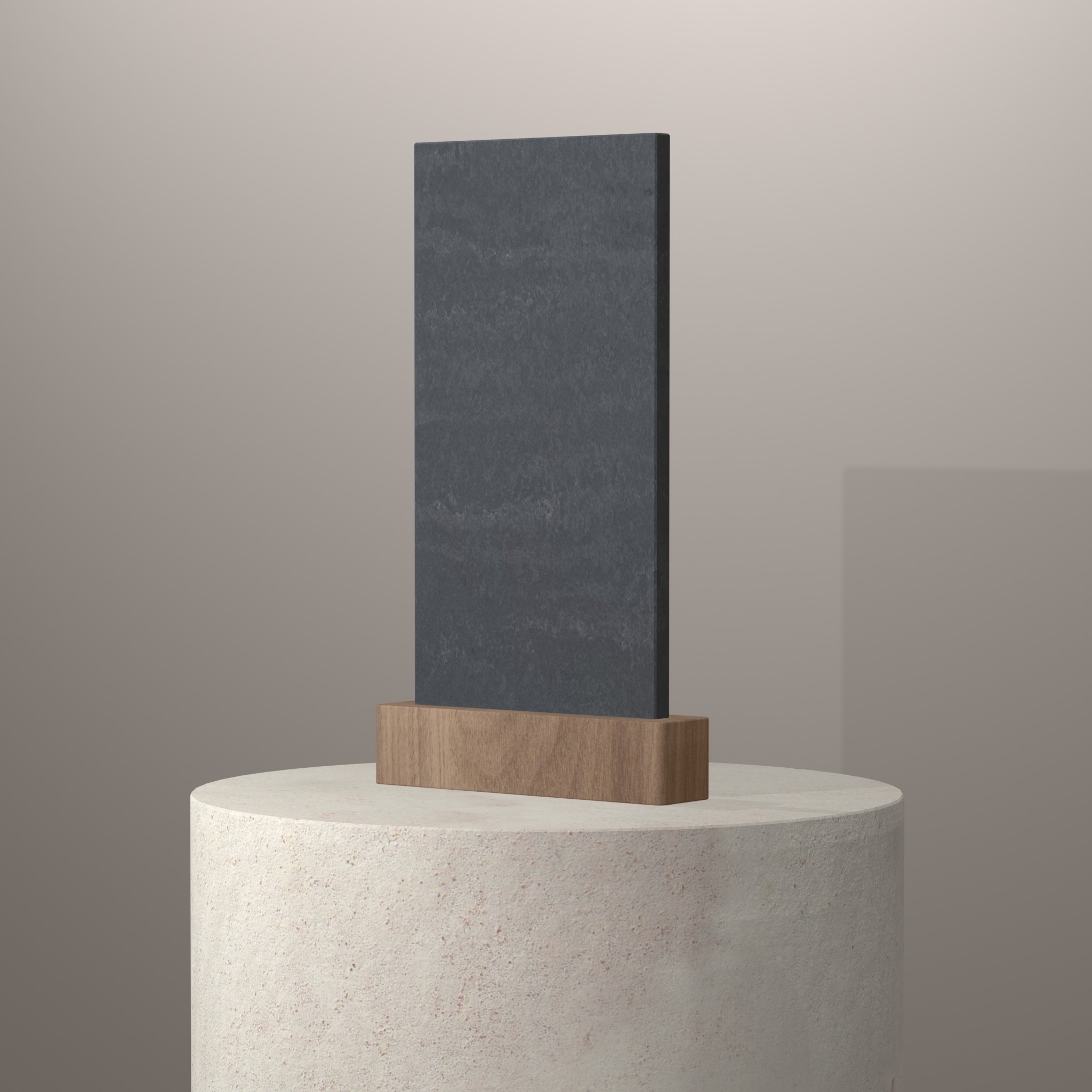 Rendu 3D du coloris RAW G sur piédestal